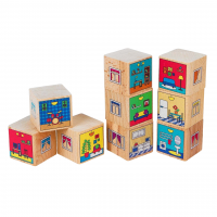Кубики деревянные  «Квартиры»