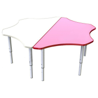 Стол-трансформер "Полуцветок" на регулируемых ножках (2 стола), 1200х555 мм (ЛДСП)