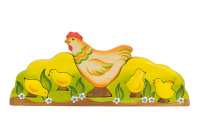 Пазл КУРИЦА И ЦЫПЛЯТА