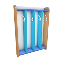 Шкаф для полотенец настенный, 4 ячейки