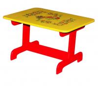 Стол для кукол деревянный с росписью (28х35х22 см)