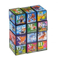 Кубики Азбука со сказками, 12 элементов