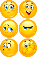 Набор эмоций "Смайлики" 6 шт.